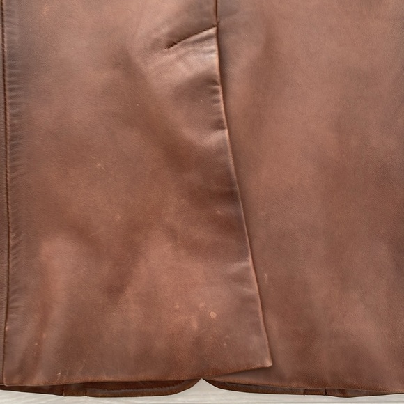 Ralph Lauren Blue Label Brown Lamb Leather Blazer - Picture 11 of 15